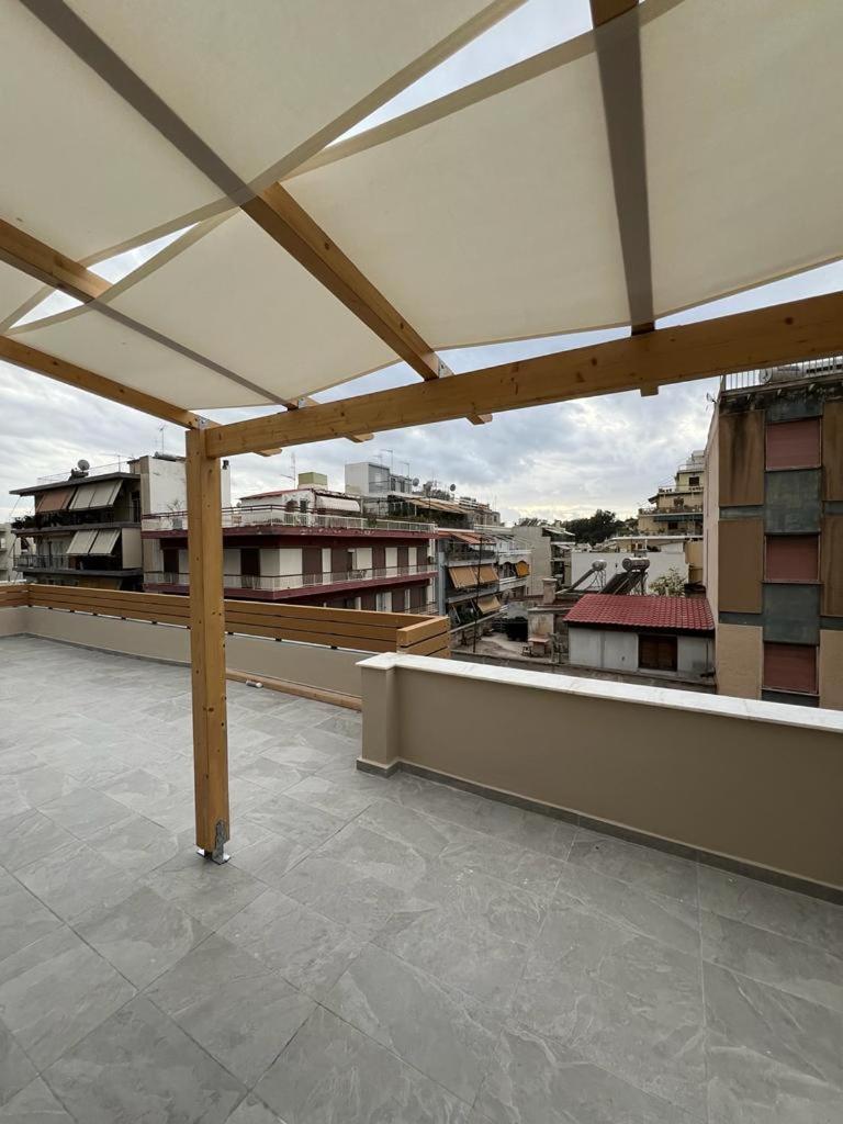 Brand New Apartment Nearby Metro Athens Luaran gambar